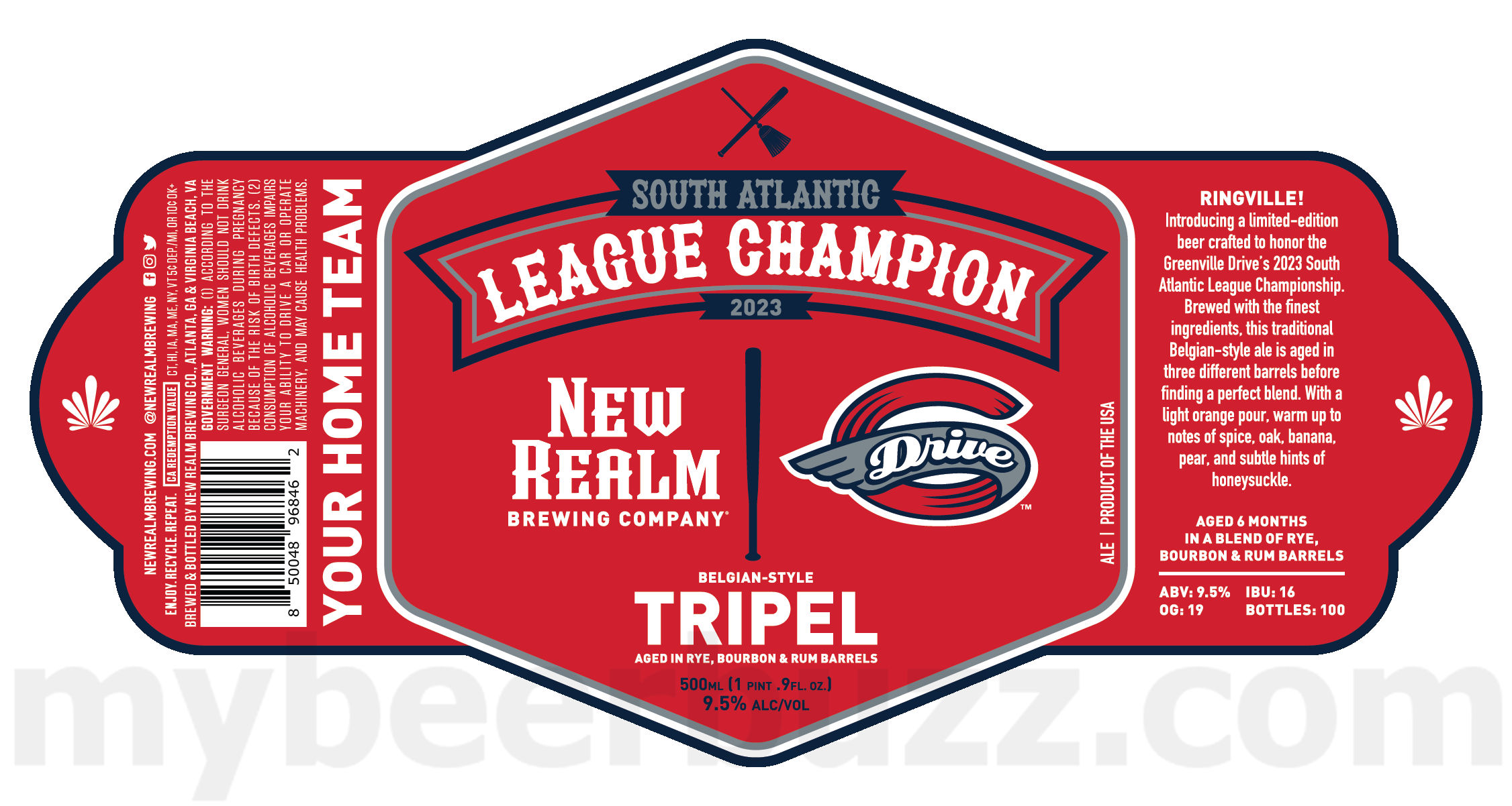 New Realm & Greenville Drive Team Up For Belgian-Style Tripel