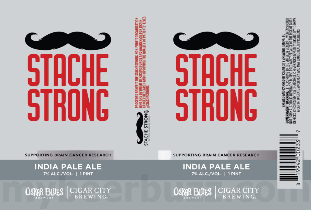 Cigar City & Oskar Blues Team Up For Stache Strong