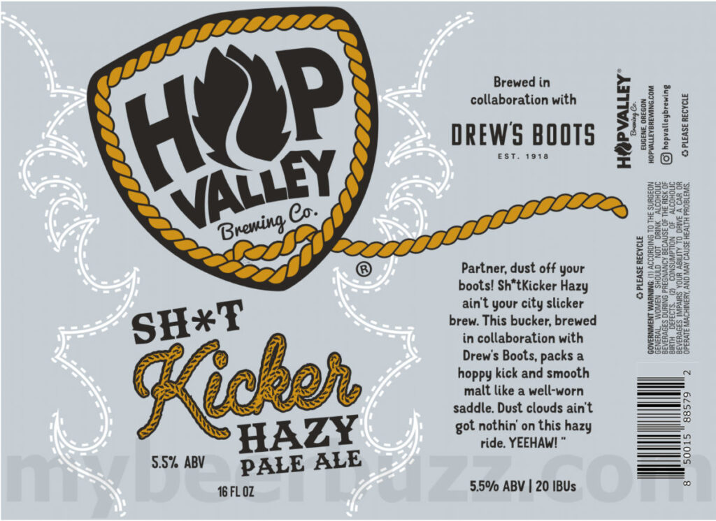 Hop Valley Brewing & Drew’s Boots Collaborate On Sh*tKicker Hazy Pale Ale & Nova Centauri Easy IPA