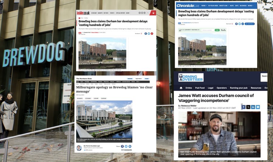 BrewDog Continues To Struggle With Local Government  To Open Their Durham Facility