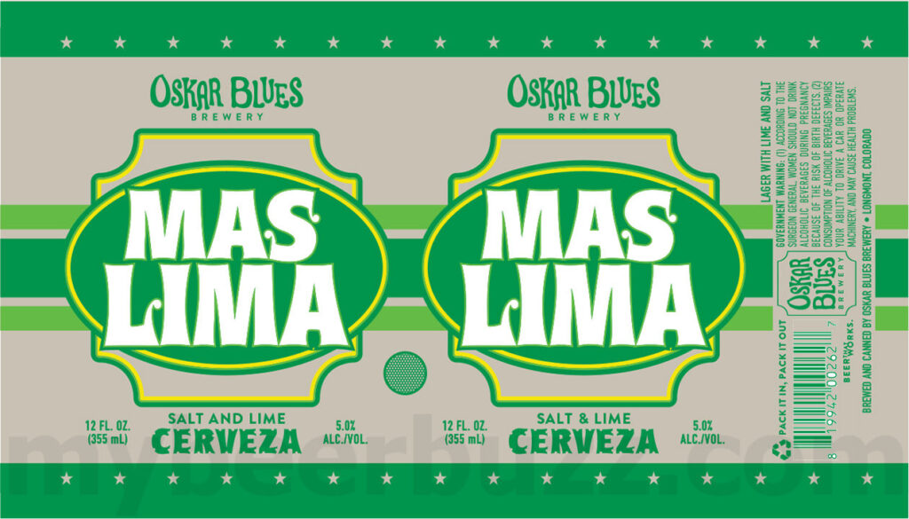 Oskar Blues Adding Mas Lima Cerveza