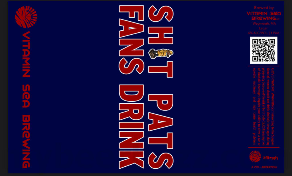 Vitamin Sea Brewing Adding Sh*t Pats Fans Drink Collaboration