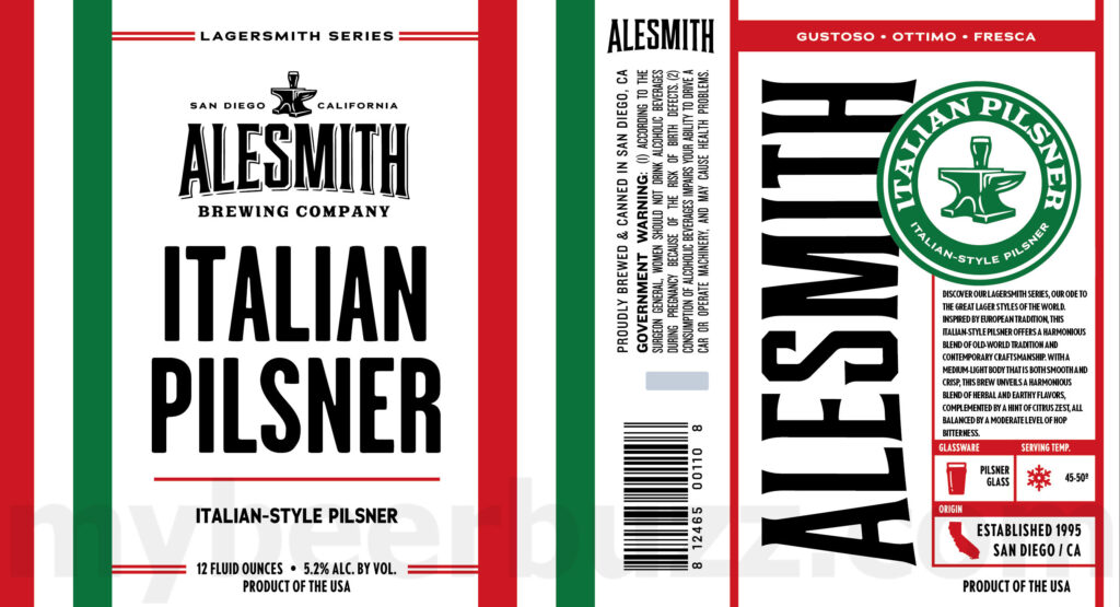 AleSmith Adding Italian Pilsner Cans