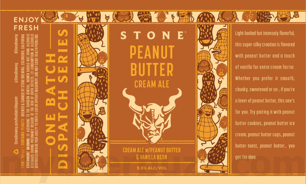 Stone Peanut Butter Cream Ale Coming To One Batch Dispatch Series