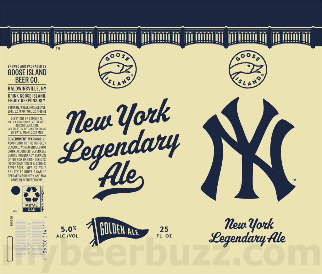 Goose Island Adding New York Legendary Ale For Yankees Baseball