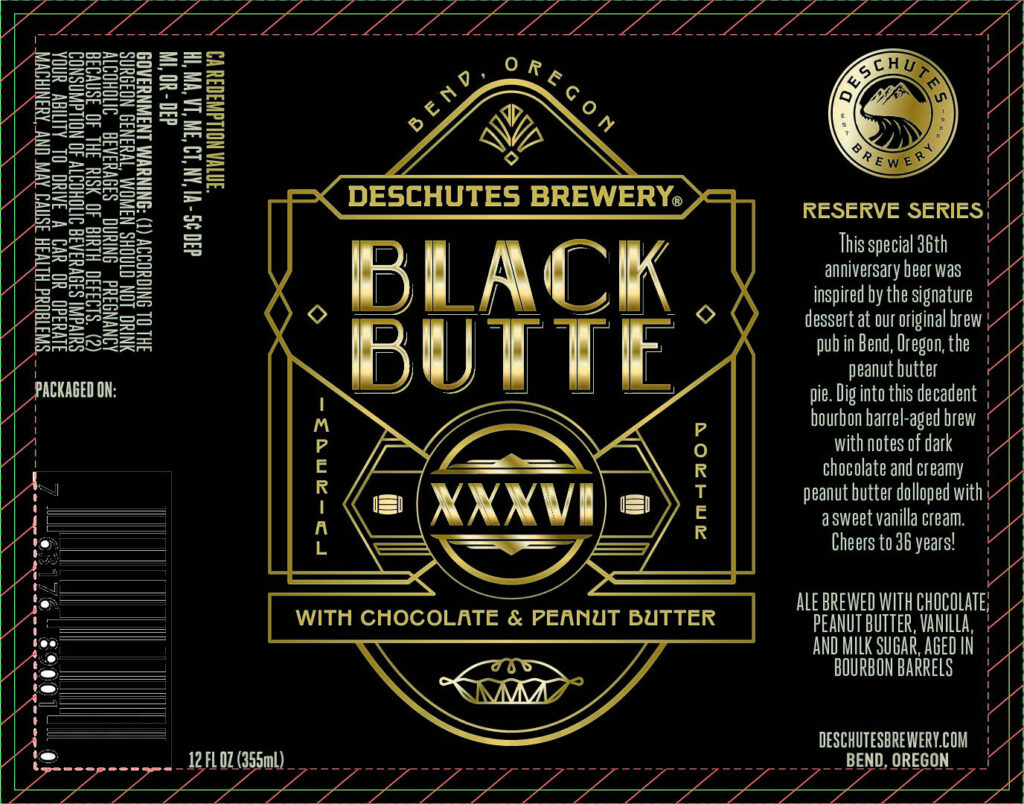 Deschutes Adding Black Butte XXXVI Imperial Porter With Chocolate & Peanut Butter