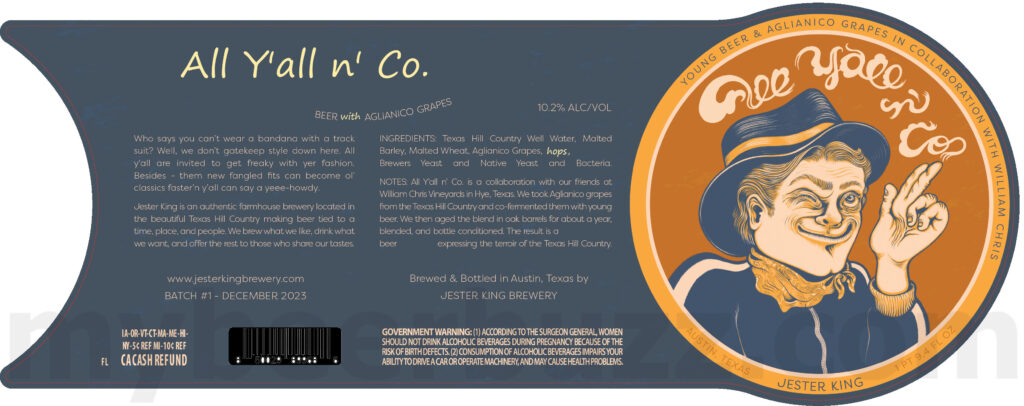 Jester King Adding All Y’all n’ Co. Collaboration
