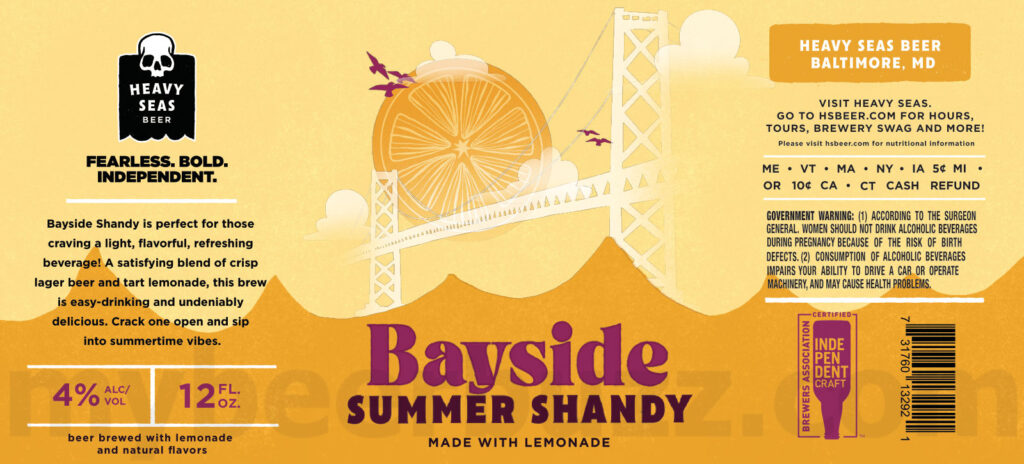 Heavy Seas Adding Bayside Summer Shandy