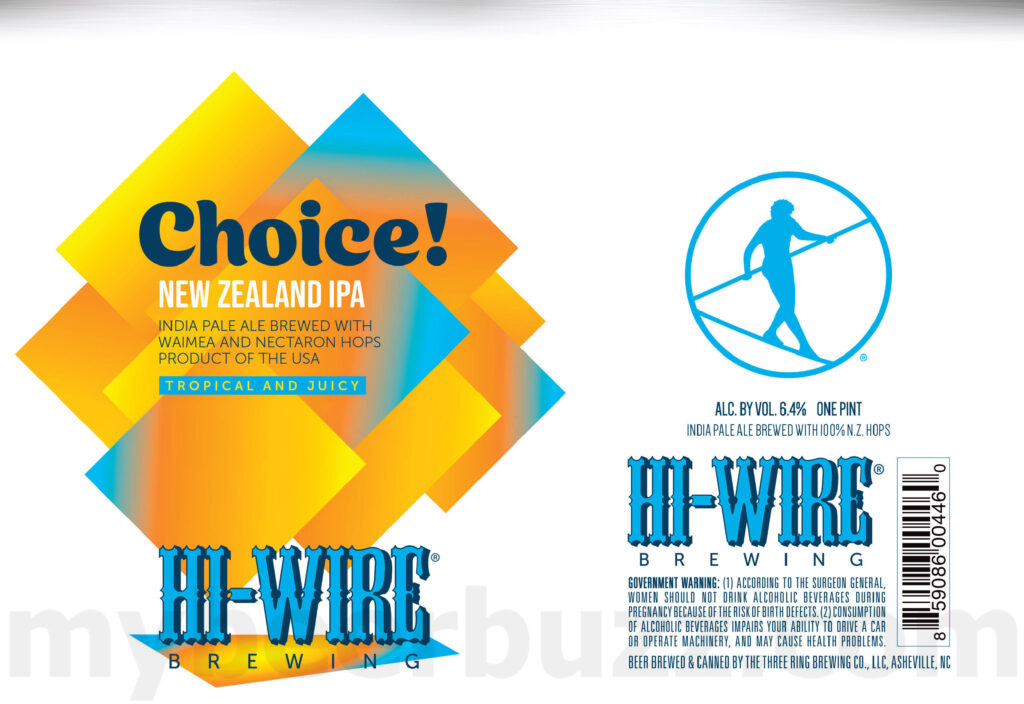 Hi-Wire Adding Choice! New Zealand IPA, Bed Of Nails