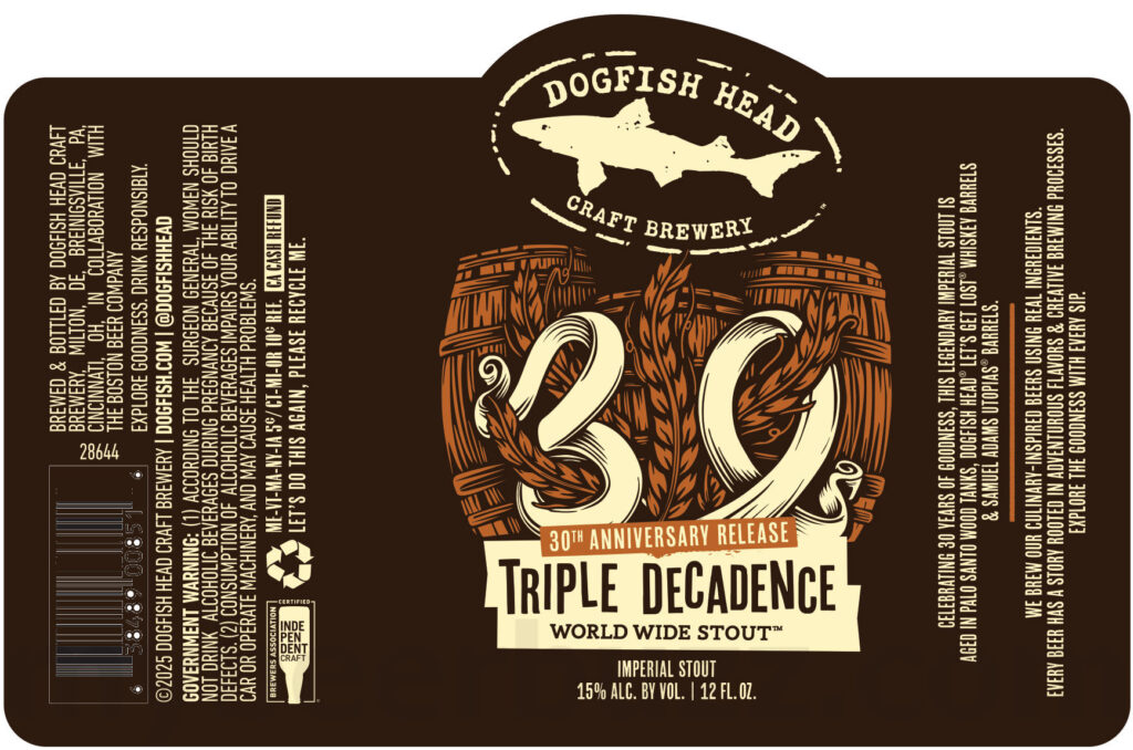 Dogfish Head Adding World Wide Stout Triple Decadence 30th Anniversary Release