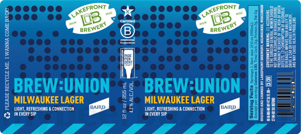 Lakefront Brewery Adding Brew:Union Milwaukee Lager Collaboration