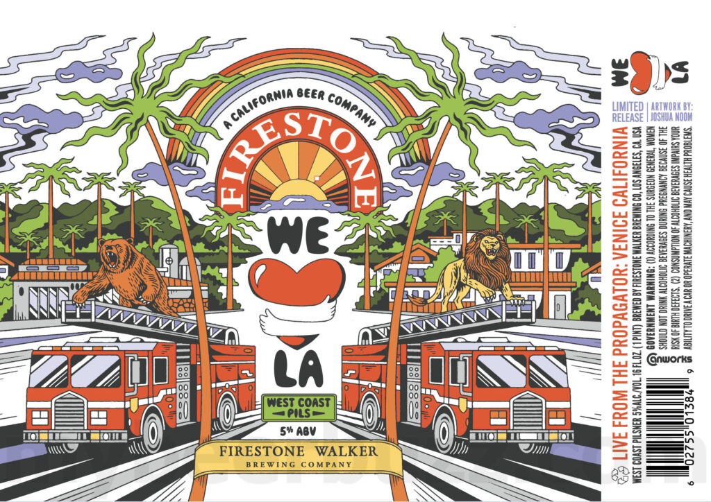 Firestone Walker Releases “We Love LA” West Coast Pilsner Supporting Wildfire Relief