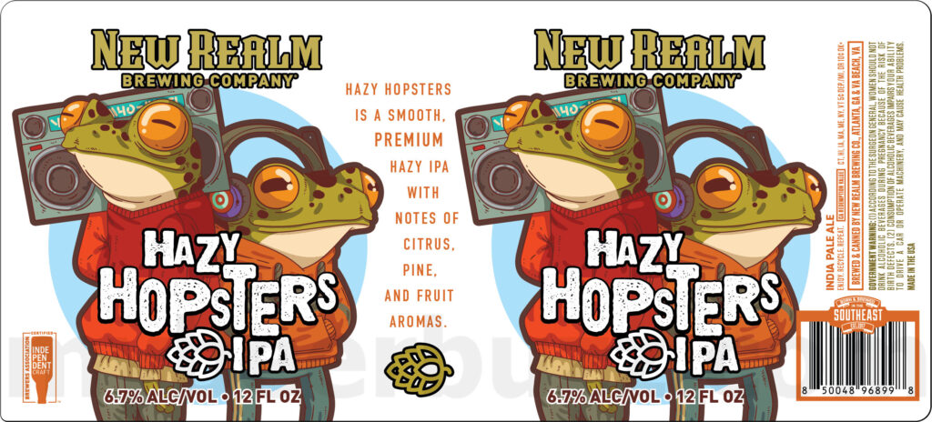 New Realm Adding Hazy Hopsters IPA Cans