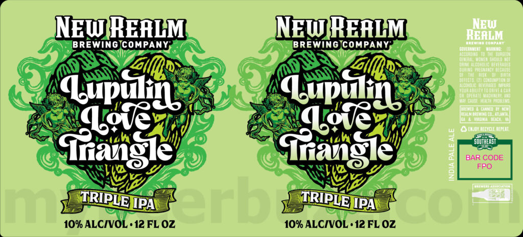 New Realm Adding Lupulin Love Triangle Triple IPA