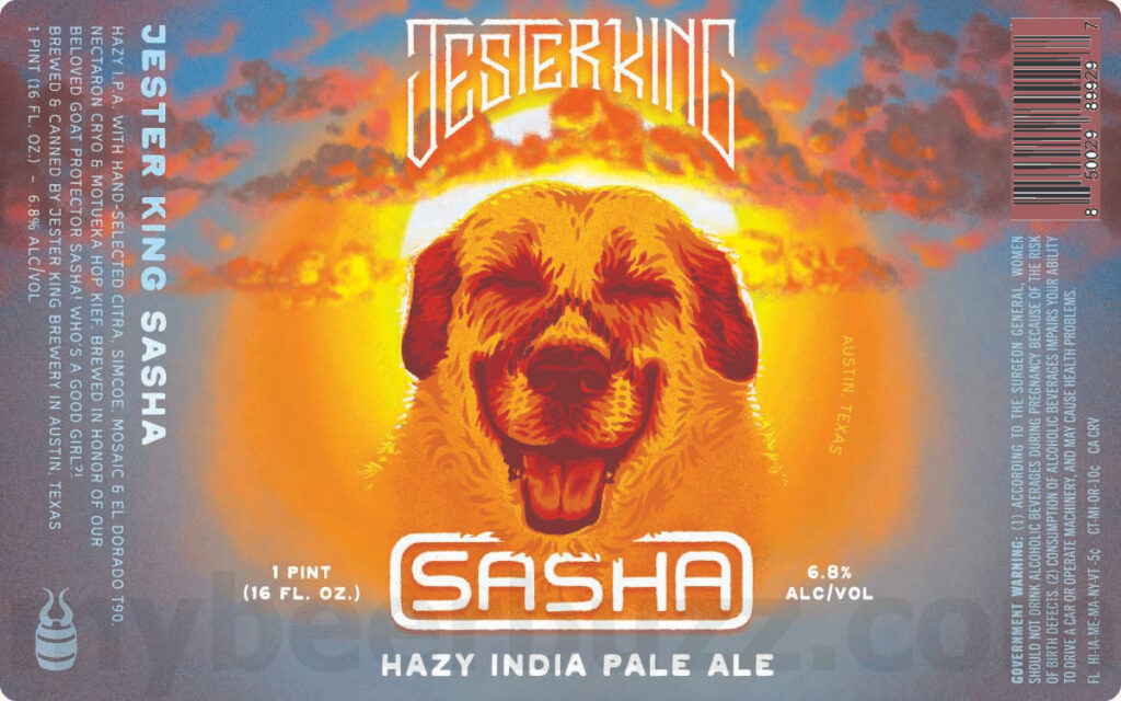 Jester King Adding Sasha Hazy IPA & Sasha Fresh Hop IPA Cans