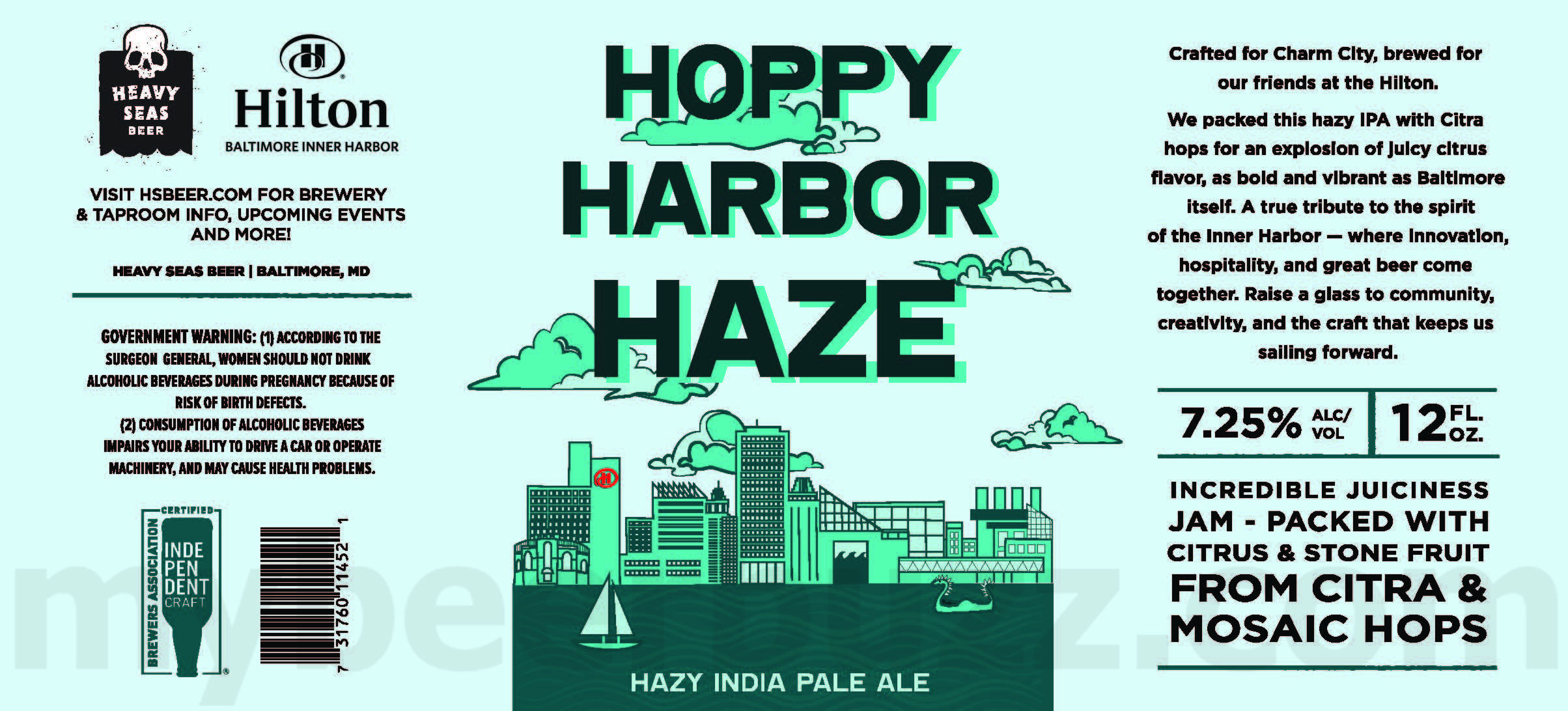 Heavy Seas & Hilton Baltimore Inner Harbor Collaborate On Hoppy Harbor Haze