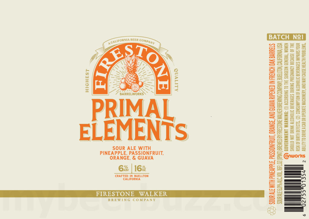 Firestone Walker Adding Primal Elements Pineapple