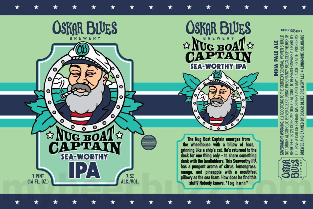 Oskar Blues Adding Nug Boat Captain Sea-Worthy IPA & SυPER SεNIOR IPA Melvin Collaboration