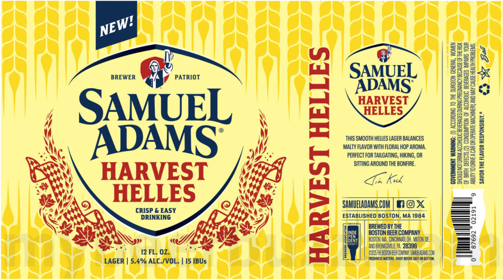 Samuel Adams Adding Harvest Helles