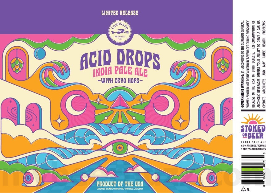 Coronado Brewing Adding Acid Drops IPA Cans