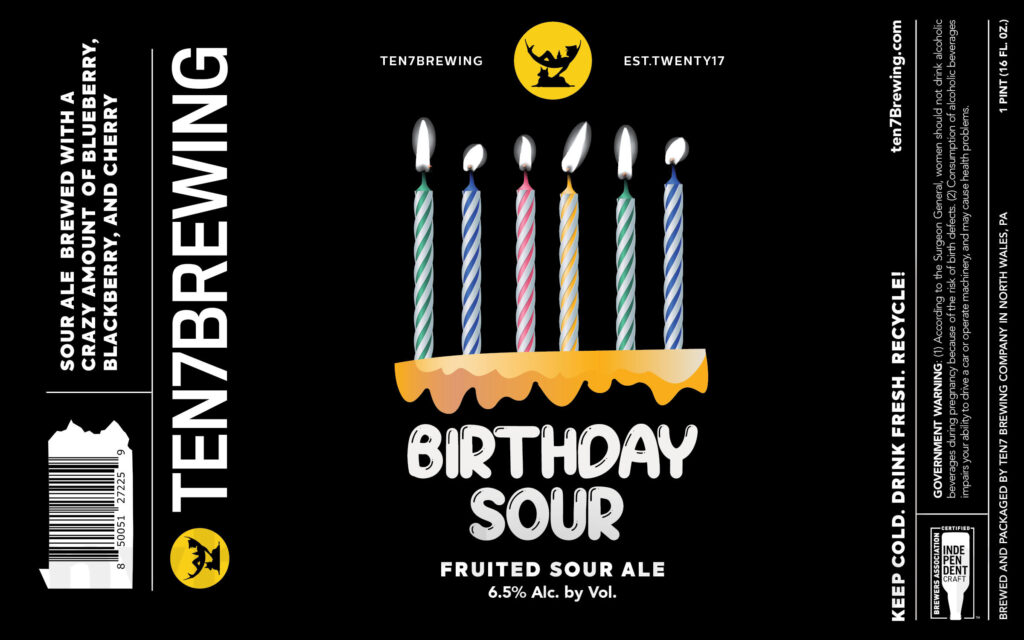 Ten7 Brewing Adding Birthday Sour Ale