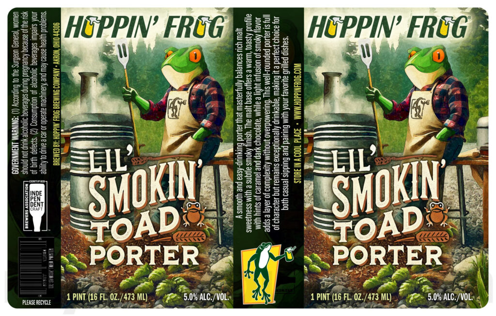 Hoppin’ Frog Adding Lil’ Smokin’ Toad Porter & Johnny Thunder Class A.C.T.