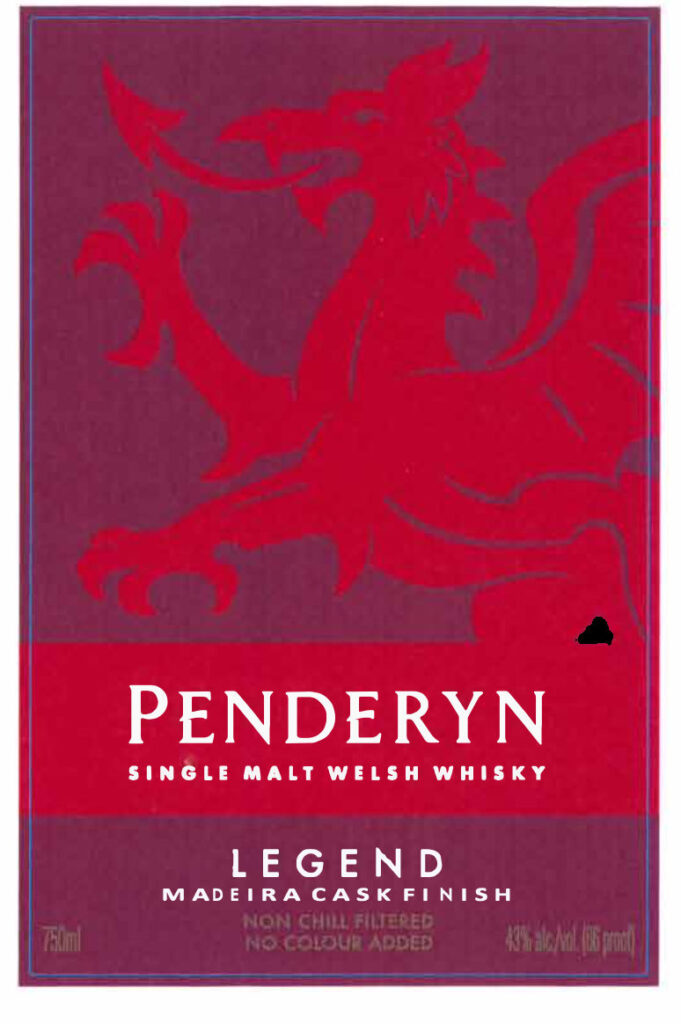 Penderyn Legend Madeira Cask Finish Single Malt Welsh Whisky
