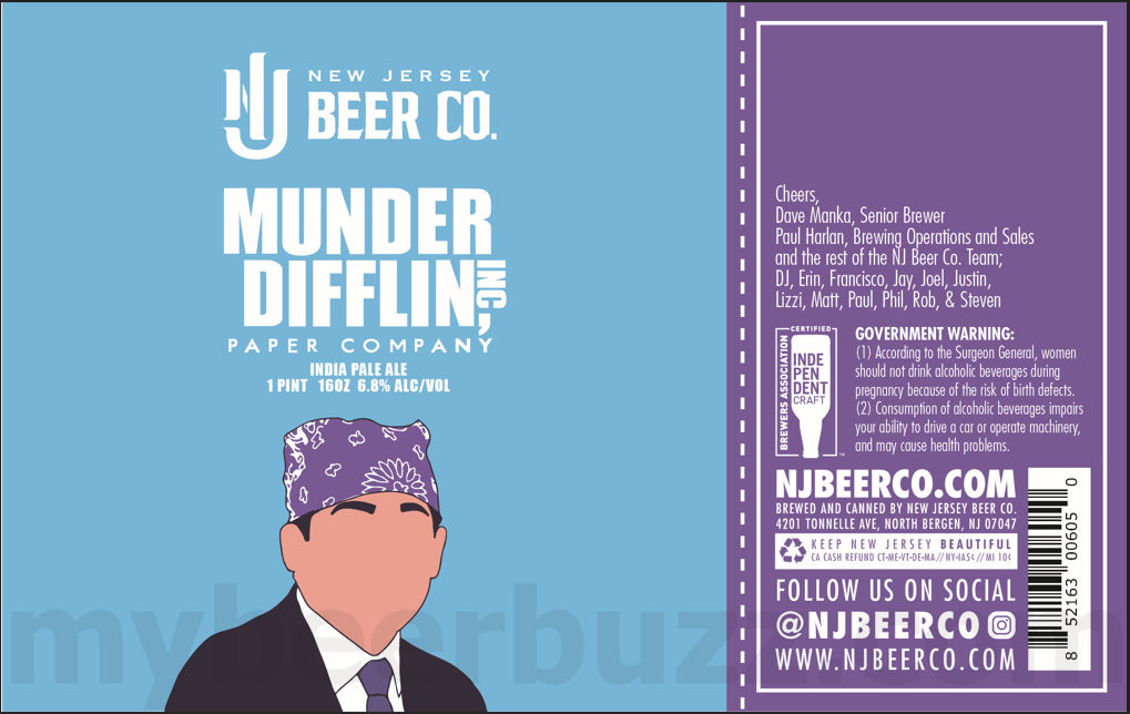New Jersey Beer Adding Munder Difflin Inc