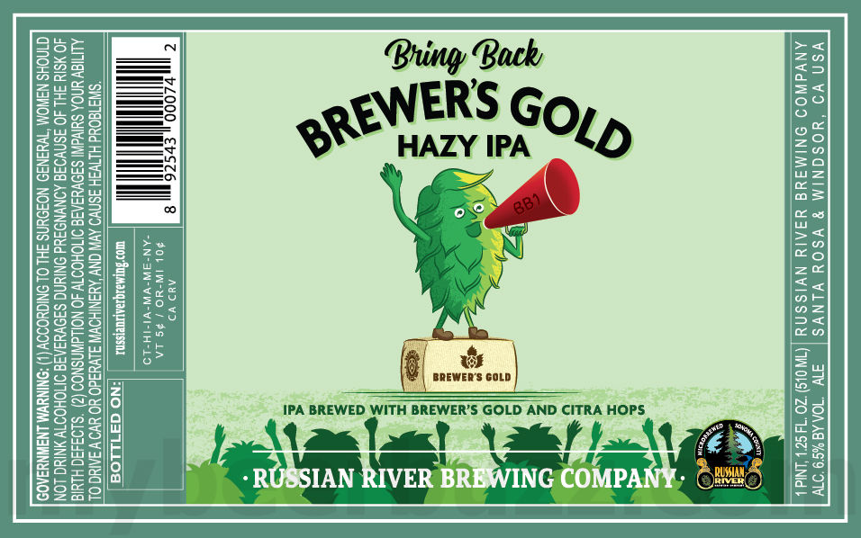 Russian River–Bring Back Brewer’s Gold Hazy IPA