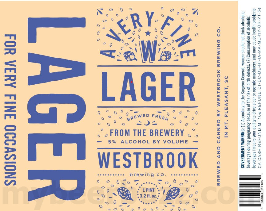 Westbrook Brewing Working On A Very Fine Lager, Big W, A Very Fine Oatmeal Stout, A Very Fine Brown Ale & Confection Affliction
