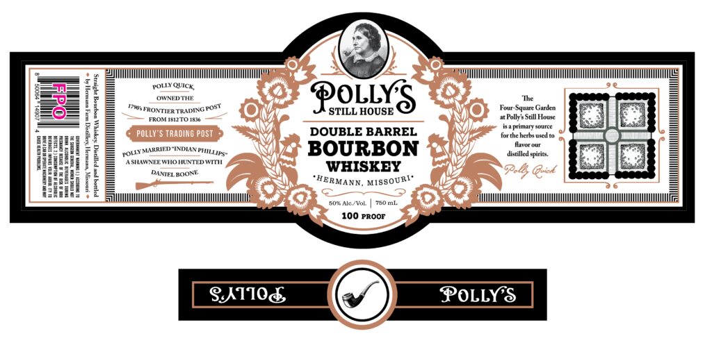 Hermann Farm Distillery Polly’s Still House Double Barrel Bourbon Whiskey