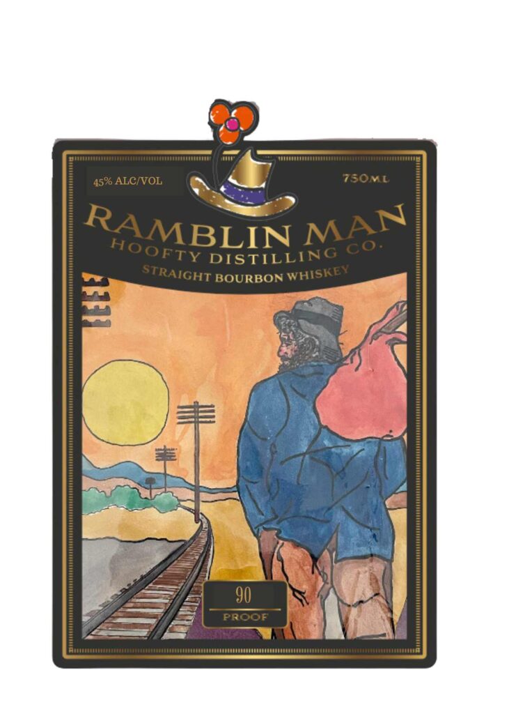 Hoofty Distilling Ramblin Man Straight Bourbon Whiskey