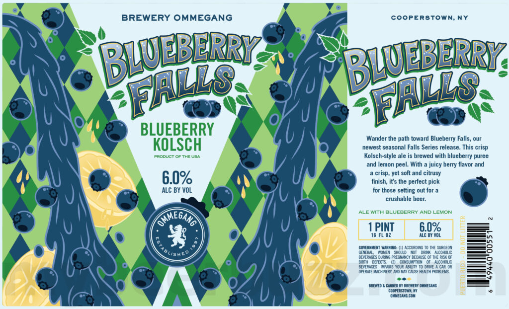Ommegang Adding Blueberry Falls Kolsch