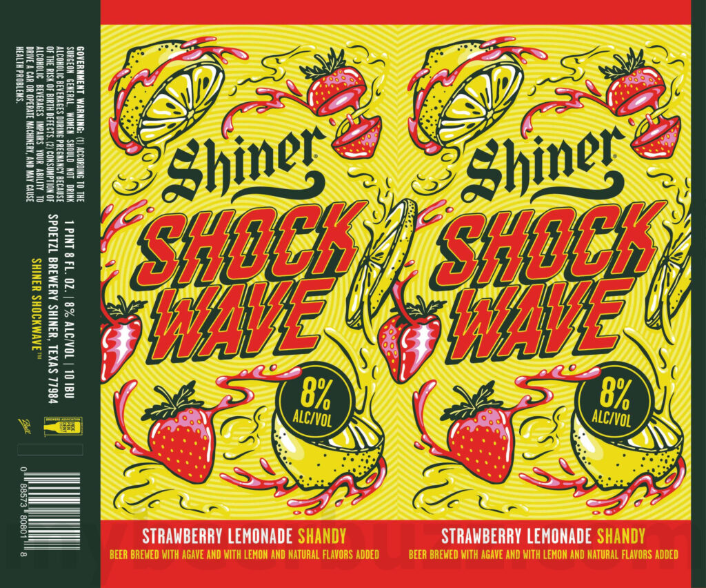 Shiner Adding Shock Wave Shandy 24oz Cans