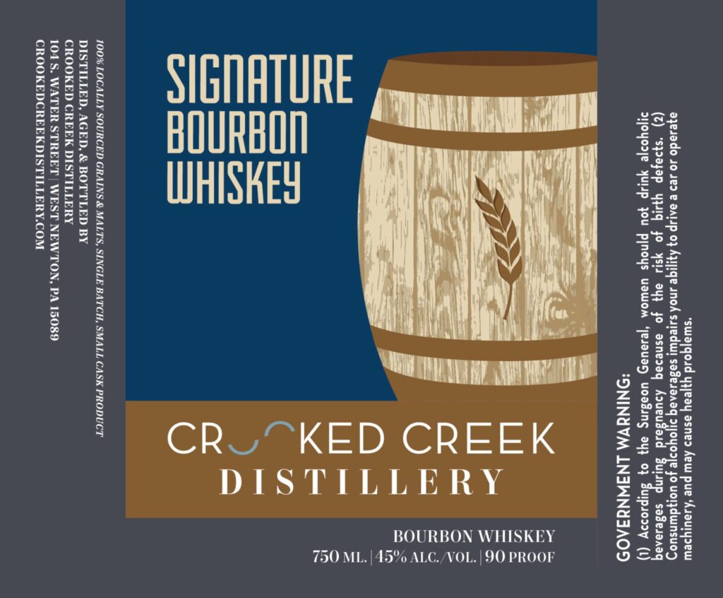 Crooked Creek Distillery Signature Bourbon Whiskey