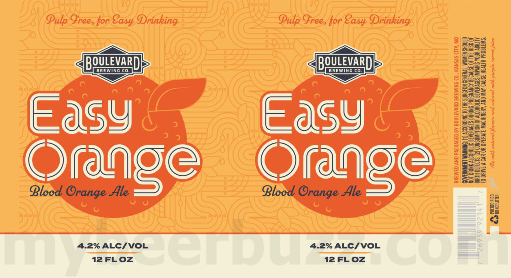 Boulevard Adding Easy Orange Blood Orange Ale