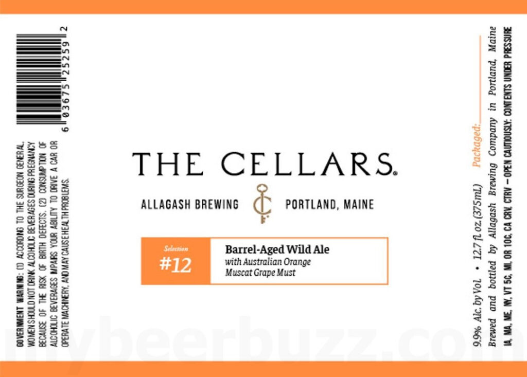 Allagash Adding The Cellars # 12