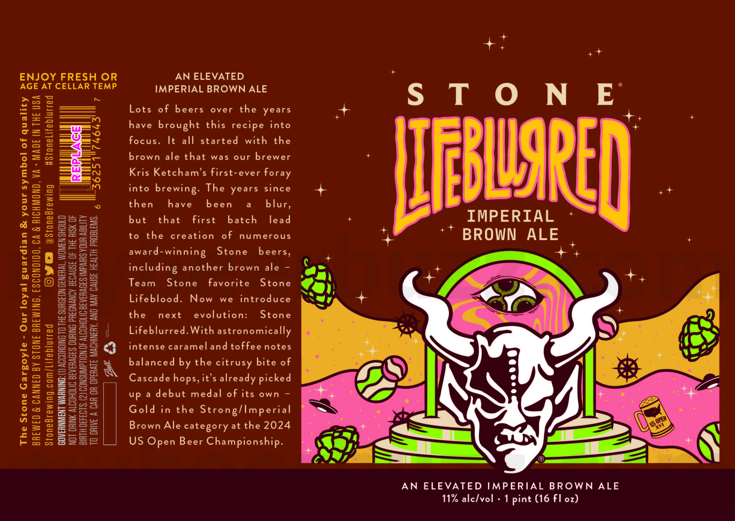 Stone Adding Lifeblurred Imperial Brown Ale