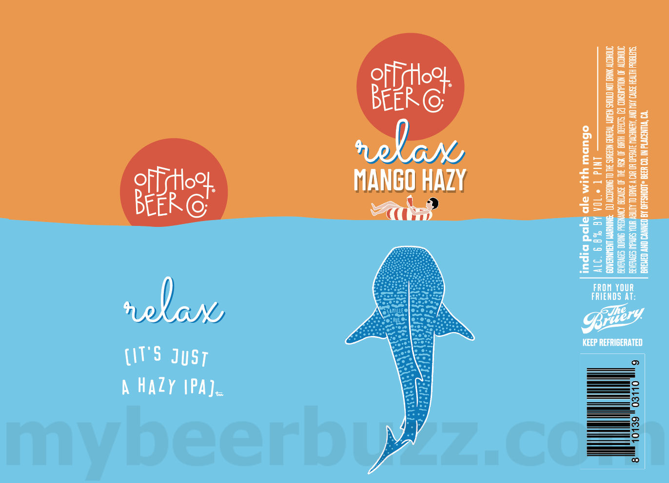 Offshoot Beer Adding Relax Mango Hazy / Relax Its Just A Mango IPA / Relax Its Just A West Coast IPA