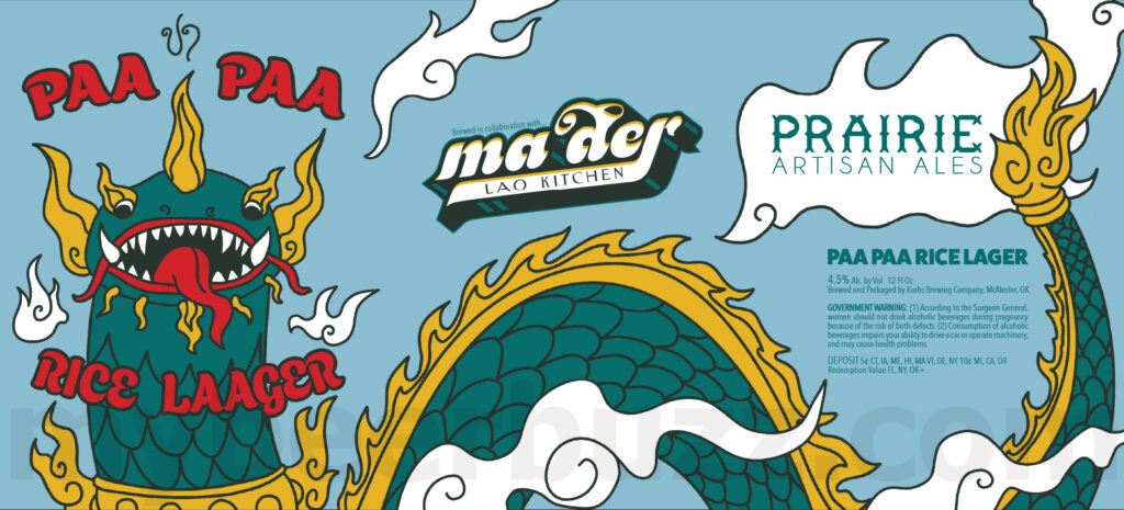 Prairie Artisan Ales & Ma Der Lao Kitchen Collaborate On Paa Paa Rice Lager