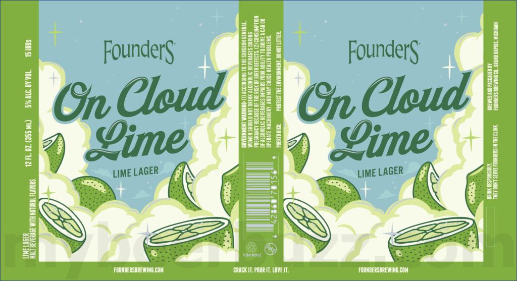 Founders Adding On Cloud Lime Canned Lager