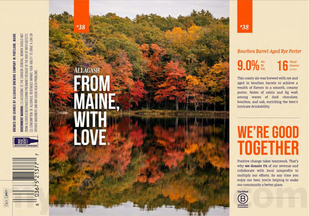Allagash Adding From Maine With Love # 38
