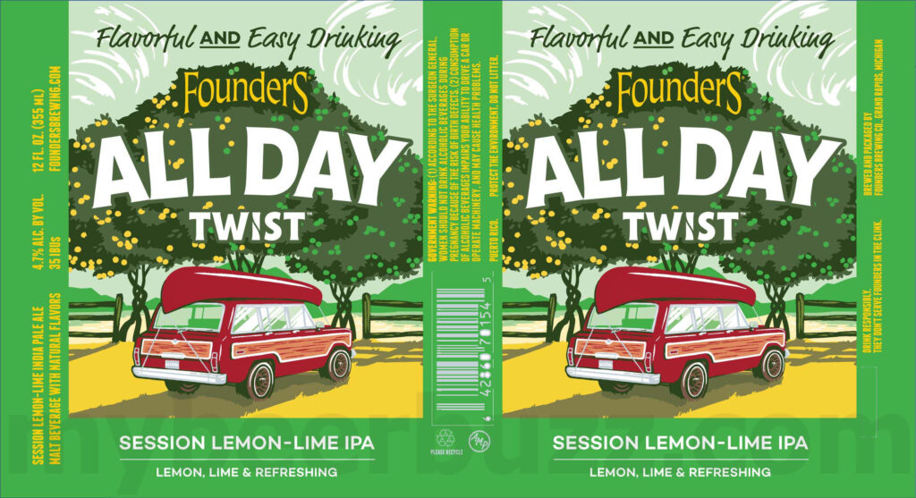 Founders Adding All Day Twist Session Lemon-Lime IPA