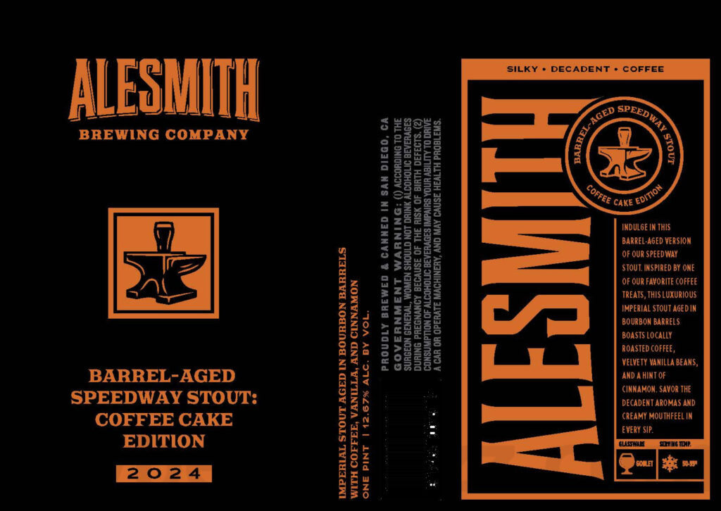 AleSmith Adding Barrel-Aged Speedway Stout: Coffee Cake Edition