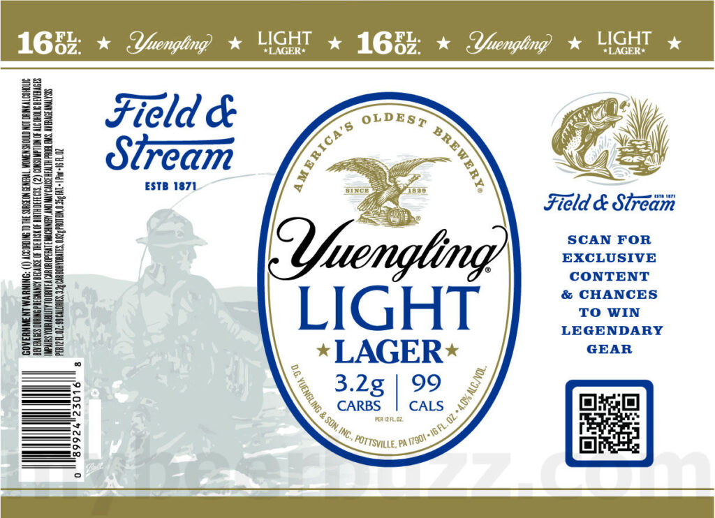 Yuengling Light Working On Field & Stream Cans