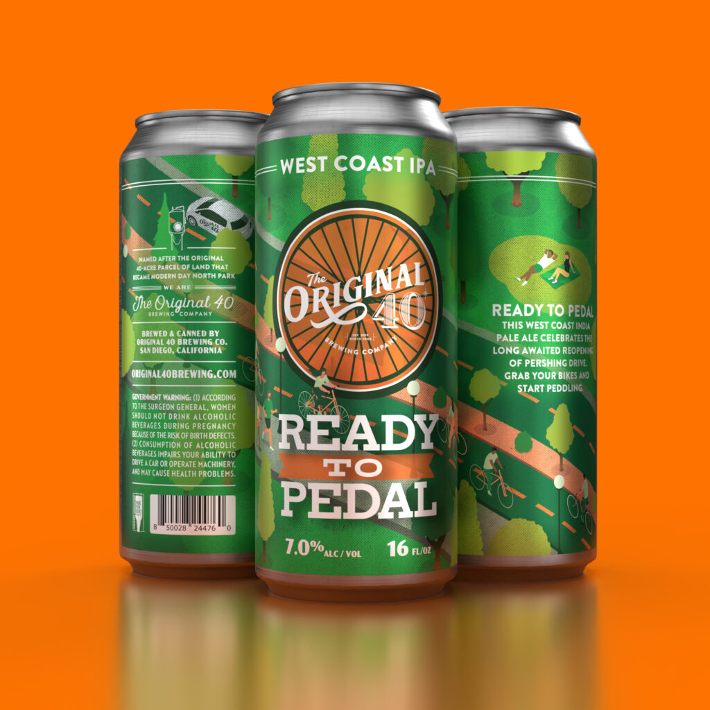 The Original 40 Brewing Company to Release Ready to Pedal West Coast IPA in Honor of San Diego’s Pershing Bikeway