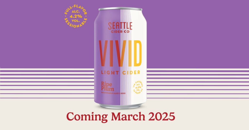 Seattle Cider Company Introduces Ripe Plum to the VIVID Light Cider Lineup