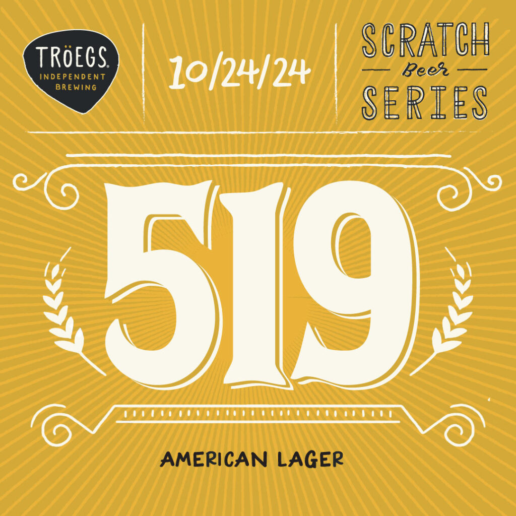 Tröegs Releasing Scratch # 519 American Lager