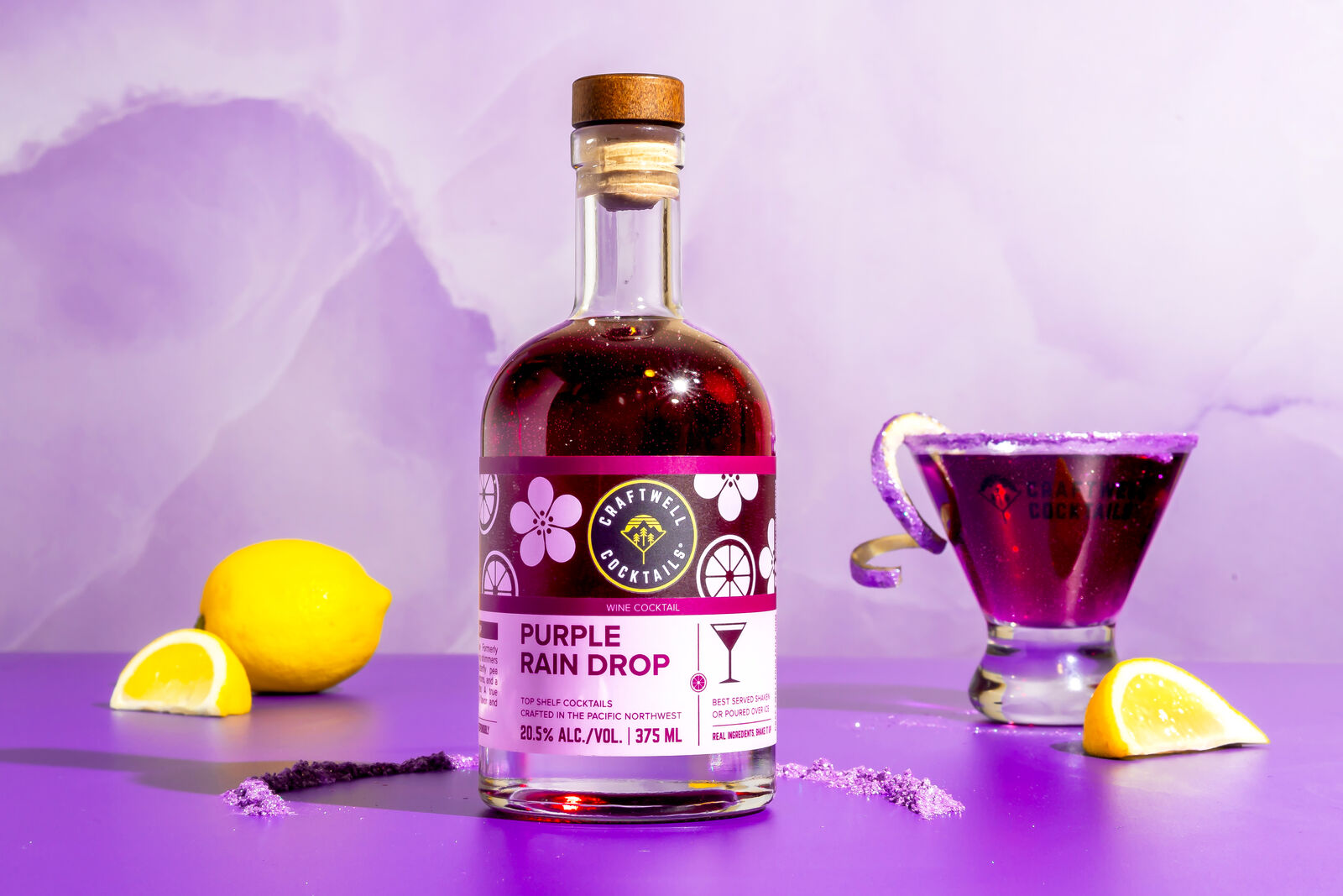Craftwell Cocktails® Introduces Purple Rain Drop – The Latest Shimmering Showstopper in Its Top Shelf Line