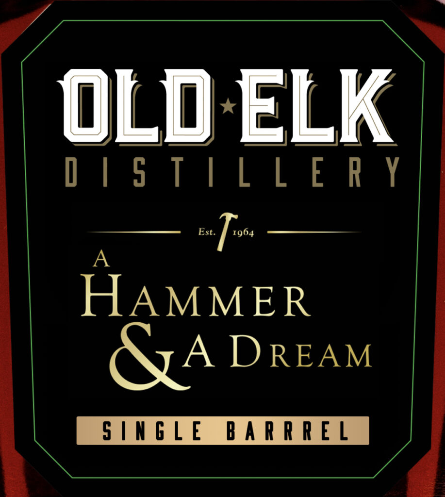 Old Elk Distillery A Hammer & A Dream Single Barrel 10-Year Straight Bourbon Whiskey